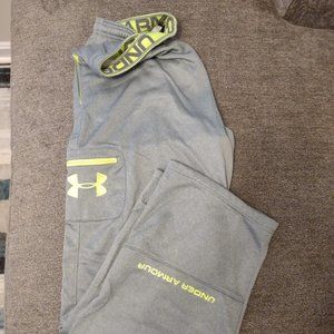 Like New Under Armor Sweat Pants Grey/Green LG